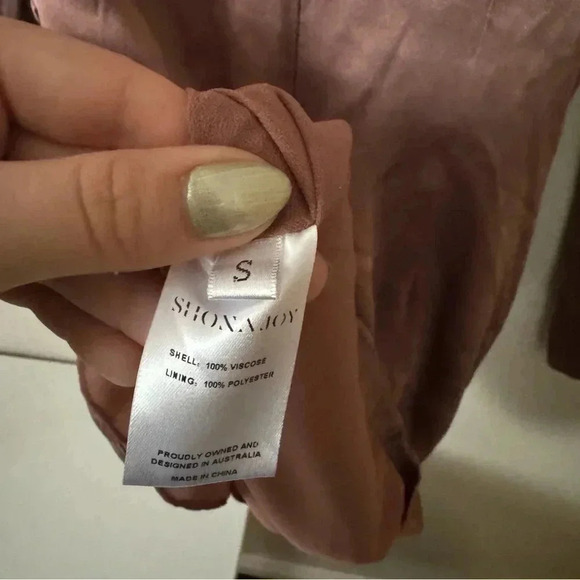 SHONA JOY Lily Long Sleeve Ruched Mini Dress Clove S / XS - Picture 12 of 12